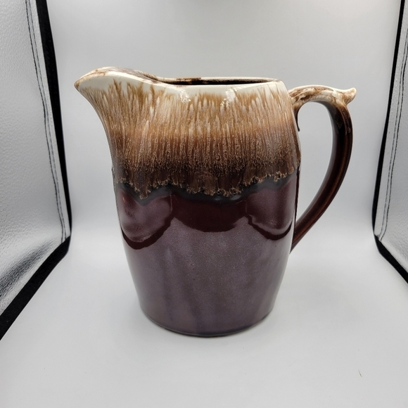 Vintage McCoy Boho Drip Glaze Pitcher - Picture 1 of 5